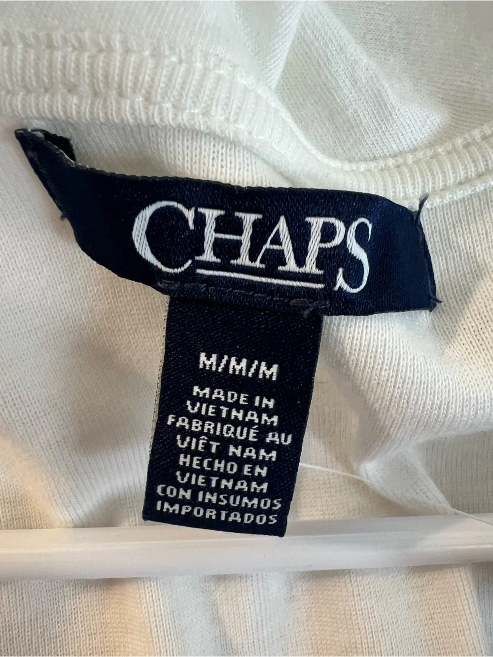 Chaps White Ruffle Tie-Front Tank - Picture 3 of 4
